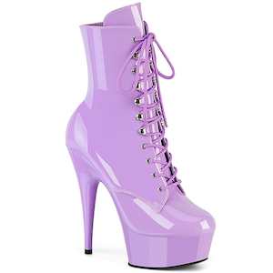 DELIGHT-1020 Platform Shoes Lavender Patent Lavender