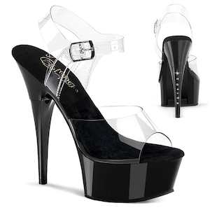 CAPTIVA-608 Platform Shoes Clear/Black