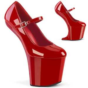 Shoe: CRAZE-880 Red Patent/Red