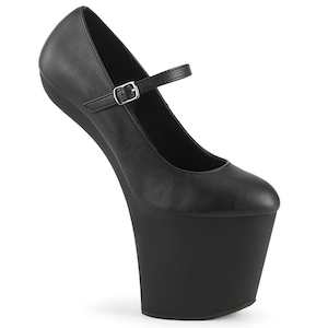 Shoe: CRAZE-880 Black Faux Leather/Black Matte