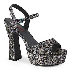 DOLLY-09 Black Multi Glitter