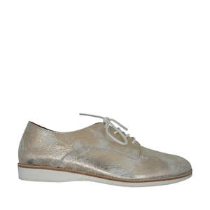 Shoe: Rollie Derby super soft metallic gold