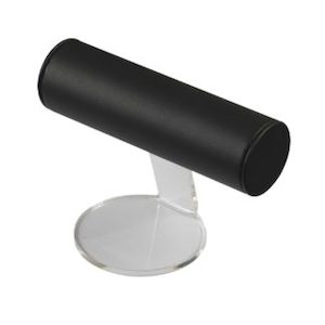 Black Leatherette Bangle Stand 300 x 150mm