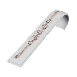 White Leatherette Bangle Stand 300 x 150mm