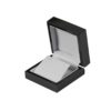 Black Gloss Earring/Pendant Box with White Interior 75 x 75 x 45mm