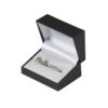 Double Ring or Cufflink Box Soft Touch – Black