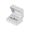 Double Ring or Cufflink Box Soft Touch – White