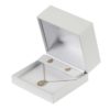 Large Pendant/Earring Box Soft Touch – White