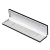 Black Soft Touch Leatherette Slimline Box with White Stripe Detail 50 x 220 x 21mm