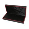 Soft Touch Leatherette Pendant Box – Black with Red Stripe 450 x 210 x 70mm