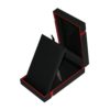 Soft Touch Leatherette Pendant Box – Black with Red Stripe 90 x 140 x 34mm