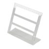 Merchandising: Clear Acrylic Earring Stand to Hold 18 Pairs Stud or Drop Earrings 220 x 200mm