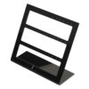 Black Acrylic Earring Stand to Hold 18 Pairs Stud or Drop Earrings 220 x 200mm