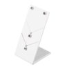 White Leatherette Display Stand for 3 Pendants 90 x 150mm