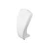 White Leatherette Silhouette Neckform 80 x 170mm