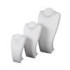 White Leatherette VNE Neckform Set of 3: VNE0817, VNE1022, VNE1330