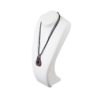 White Leatherette Silhouette Neckform 155 x 360mm