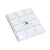 White Leatherette VT Range Insert for Displaying 12 x 110 Tiny Pods 140 x 180mm