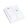 White Leatherette VT Range Insert for Displaying 6 x 150 Pods, 140 x 180mm