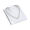 White Leatherette VT Range Single Necklace Display Insert 140 x 180mm