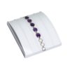 White Leatherette VT Range Insert for Displaying Bracelets 140 x 180mm