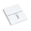 White Leatherette VT Range Insert for Displaying 6 Pendants 140 x 180mm