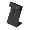 Black Leatherette Earring Stand (with fold-over Top) 50 x 90mm