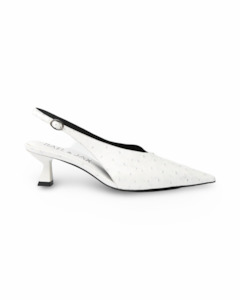 Heel: Gimlet By Hael & Jax - White Ostrich