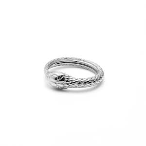 Infinity Ring By Silk and Steel - Silver/CZ