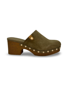 Clog By Carmela - Taupe Suede