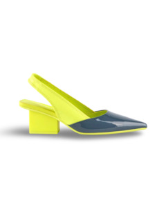 United Nude: Raila Slingback Mid By United Nude - Cyber Lime