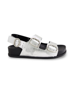 Mollini: Caylia Sandal By Mollini - Silver Crush