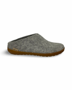 Glerups: The Slip On with Rubber Sole By Glerups - Grey