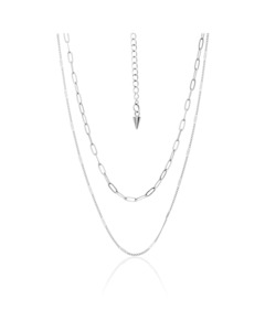 Horizon Necklace By Silk & Steel - Silver