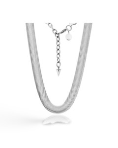 Jewellery Sgc: Sundowner Necklace By Silk & Steel - Silver