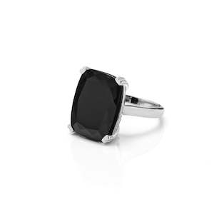 Goddess Ring By Silk & Steel - Black Onyx/Silver