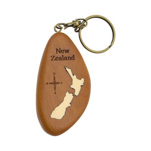 NZ Map Keychain (WS)