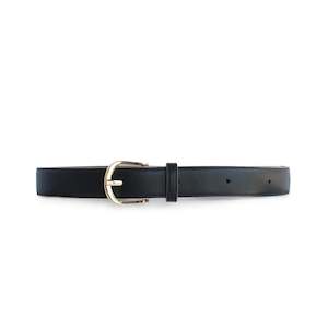 Kathryn Wilson Cassie Belt - Black Calf/Camelia