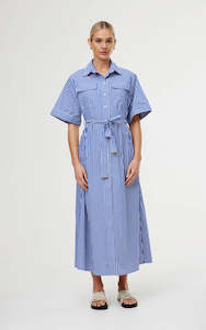 Womenswear: Kinney Emelia Dress - Riviera Stripe