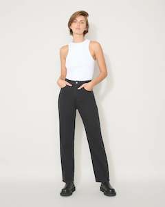 Womenswear: Jac & Mooki Essential Wide Leg - Black Wash