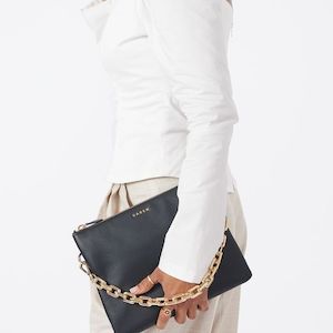 Saben Matilda Crossbody - Black + Chunky Chain