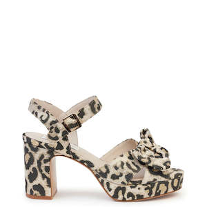 Kathryn Wilson Zsa Zsa Heel  - Metallic Leopard