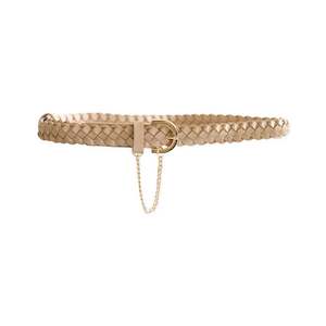 Womenswear: Kathryn Wilson Braided Belt - Stone Calf