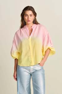 Womenswear: Pom Faded Blooming Pink Blouse