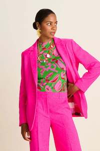 Womenswear: Pom Pink Glow Blazer