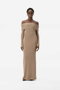 Elka Collective Harpa Dress - Tan Marle