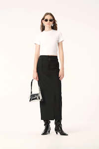 Womenswear: Elka Collective Emiko Skirt - Onyx