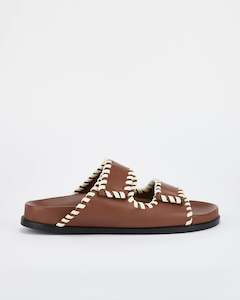 Sol Sana Fontelina Footbed - Cocoa / Off White Trim