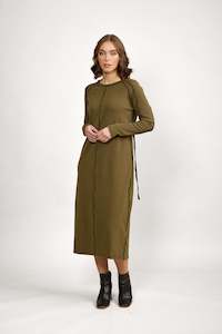 Knewe Alex Dress - Olive/Black