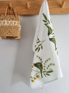 Tea Towel: Korimako Tea Towel